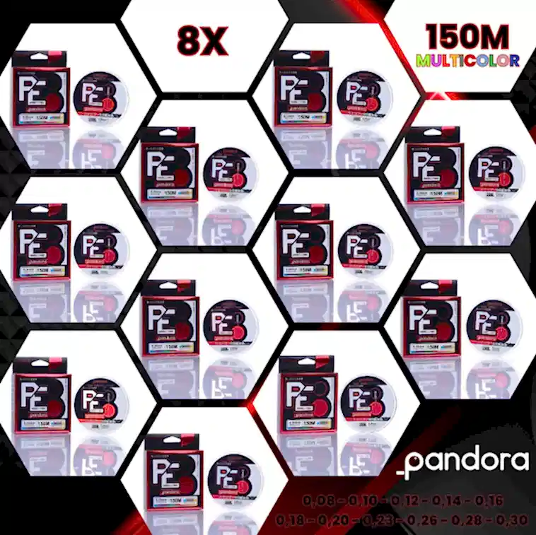 Pandora PE 8X 150 Mt Multicolor İp Misina