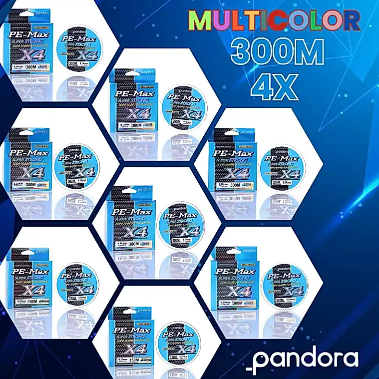 Pandora Pandora PE-Max 4X 300 Mt Multi Color İp Misina