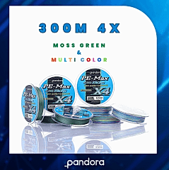 Pandora Pandora PE-Max 4X 300 Mt Moss Green İp Misina