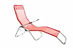 Andoutdoor Tumbona Katlanır Şezlong-KIRMIZI