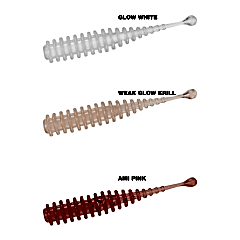 DAIWA AJI HUNTER WORM RING 1.5 (10 AD) GLOW WHITE