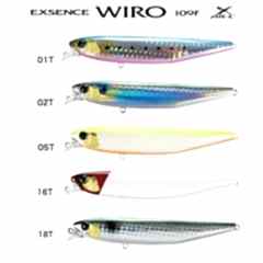 Exsence Wiro 109 mm F 19 g. Color 02T Depth ± 30 cm