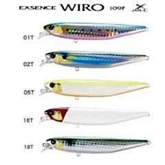 Exsence Wiro 109 mm F 19 g. Color 18T Depth ± 30 cm