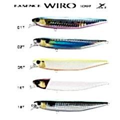 Exsence Wiro 109 mm F 19 g. Color 20T Depth ± 30 cm