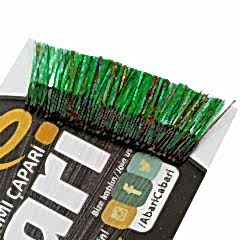 Abari Yeşil Organze İnce Çapari Kösteği 100 Ad